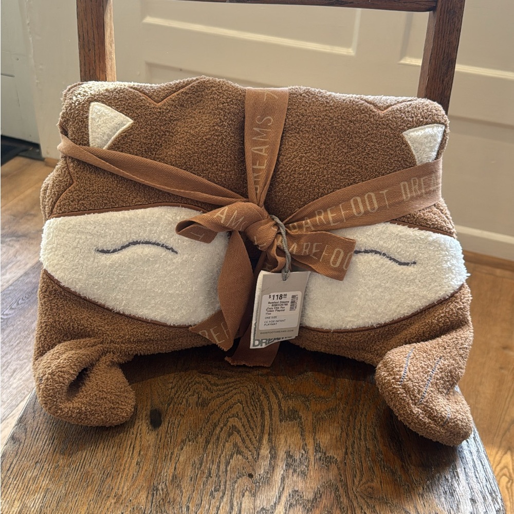 NWT Barefoot Dreams CozyChic Fox Themed Infant Play mat